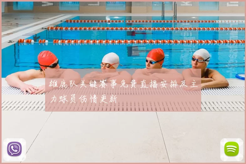雄鹿队关键赛事免费直播安排及主力球员伤情更新